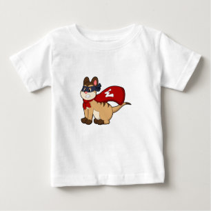 T-shirt Pour Bébé Meerkat en héros avec masque