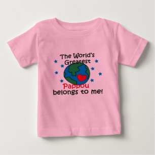 T-shirt Pour Bébé Meilleur Pappou appartient à moi