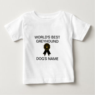 T-shirt Pour Bébé Meilleure conception Greyhound sur mesure