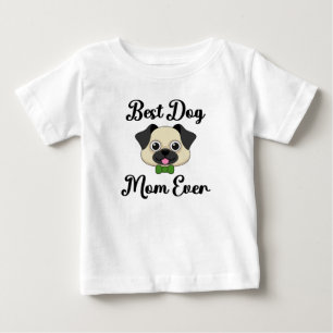 T-shirt Pour Bébé Meilleure maman de chien de tous les temps