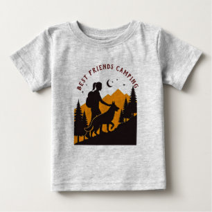 T-shirt Pour Bébé Meilleurs amis camping