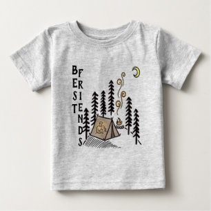 T-shirt Pour Bébé Meilleurs amis camping