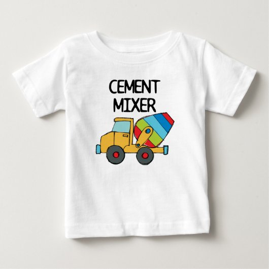 T-shirt Pour Bébé Mélangeur de ciment (Devant)