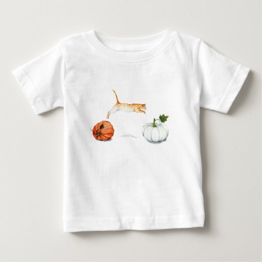 T-shirt Pour Bébé Melting Between Pumkins (Devant)