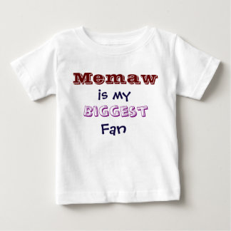 T-shirt Pour Bébé Memaw est mon plus grand ventilateur T-shirt bébé 