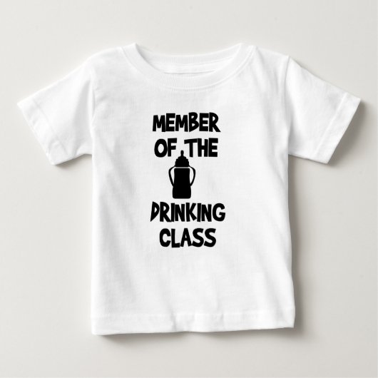T-shirt Pour Bébé Membre de la classe Drinking (Devant)