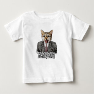 T-shirt Pour Bébé Mème de chat amusant pour les chatons et les propr