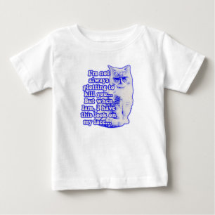 T-shirt Pour Bébé Mème de chat drôle pour les propriétaires de chats
