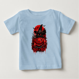 T-shirt Pour Bébé Même énergie effrayante Raven Pumpkin gothique Hal