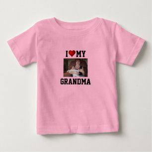 T-shirt Pour Bébé Mémé : J'AIME MA MÉMÉ