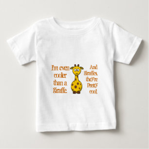T-shirt Pour Bébé Même les bébés sont frais ; Cool comme girafes