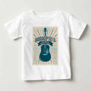 T-shirt Pour Bébé Memphis, TN : Série de guitares   Rock-N-Roll