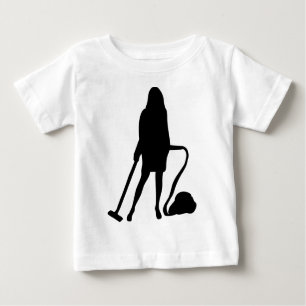 T-shirt Pour Bébé ménagère - aspirateur - nettoyage