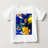 T-shirt Pour Bébé mer de poisson (Devant)