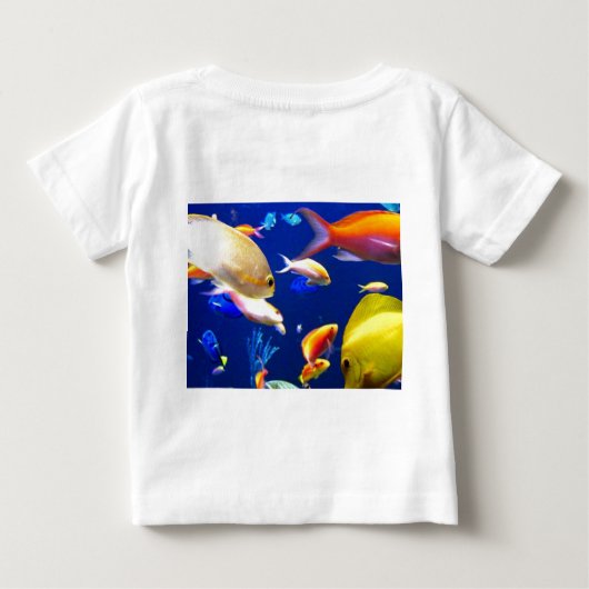T-shirt Pour Bébé mer de poisson (Dos)