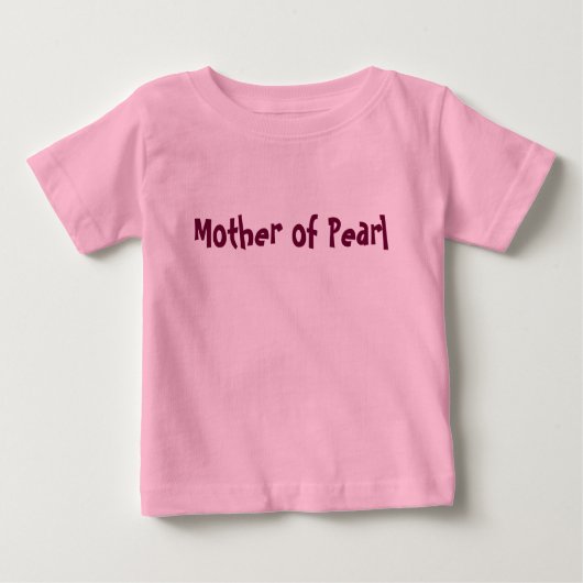 T-shirt Pour Bébé Mère de Pearl Girl's Pink T (Devant)