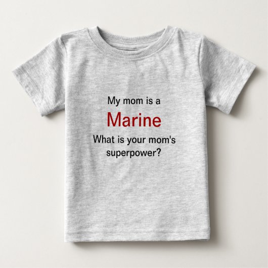 T-shirt Pour Bébé Mère Marine Romper Cotton Bio (Devant)