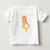 T-shirt Pour Bébé Mermaid Dive En Cinq Anniversaires (Dos)