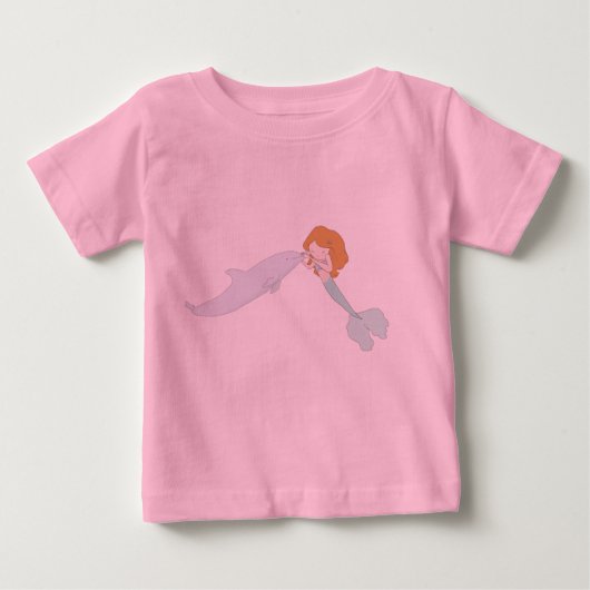 T-shirt Pour Bébé Mermaid Kisses (Devant)
