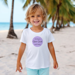 T-shirt Pour Bébé Mermaid Splish Splash Anniversaire