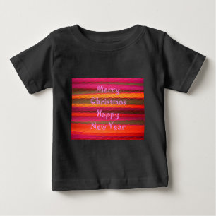 T-shirt Pour Bébé Merry Christmas Happy