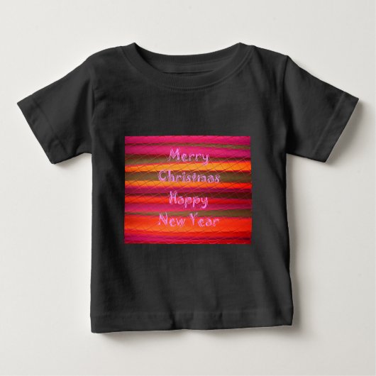T-shirt Pour Bébé Merry Christmas Happy (Devant)