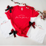 T-shirt Pour Bébé Merry Mini joli Script Baby Christmas Shirt<br><div class="desc">Nous ajoutons toujours de nouveaux designs chaque jour !</div>