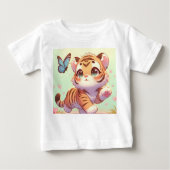 T-shirt Pour Bébé Merveilleuse dans les yeux d'un chaton (Devant)