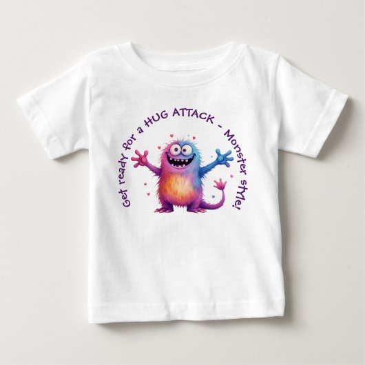T-shirt Pour Bébé Mervin : L'énorme monstre (Devant)