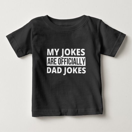 T-shirt Pour Bébé mes blagues sont des blagues de papa (Devant)