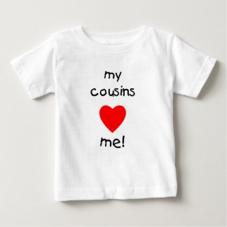 T-shirt Pour Bébé Mes cousins m'aiment