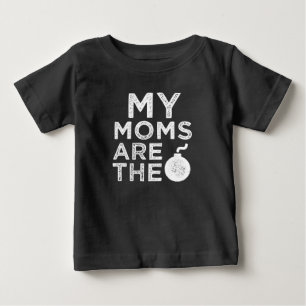 T-shirt Pour Bébé Mes mamans sont des baby-shirts drôles