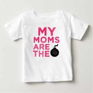T-shirt Pour Bébé Mes mamans sont la chemise lesbienne drôle de bé