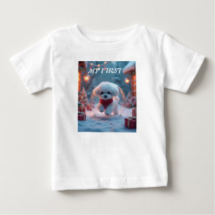 T-shirt Pour Bébé Mes premiers noël