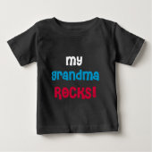 T-shirt Pour Bébé Mes roches de grand-maman (Devant)