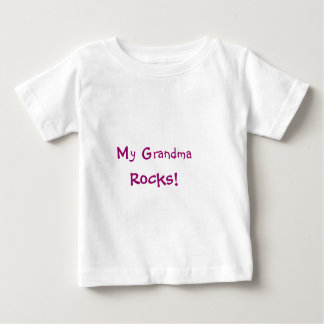 T-shirt Pour Bébé Mes roches de grand-maman !