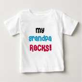 T-shirt Pour Bébé Mes roches de grand-papa (Devant)