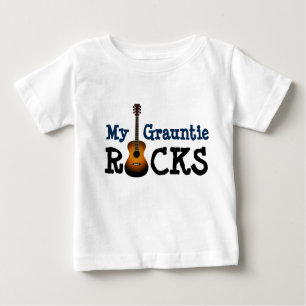 T-shirt Pour Bébé "Mes roches de Grauntie ! "