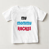 T-shirt Pour Bébé Mes roches de maman (Devant)