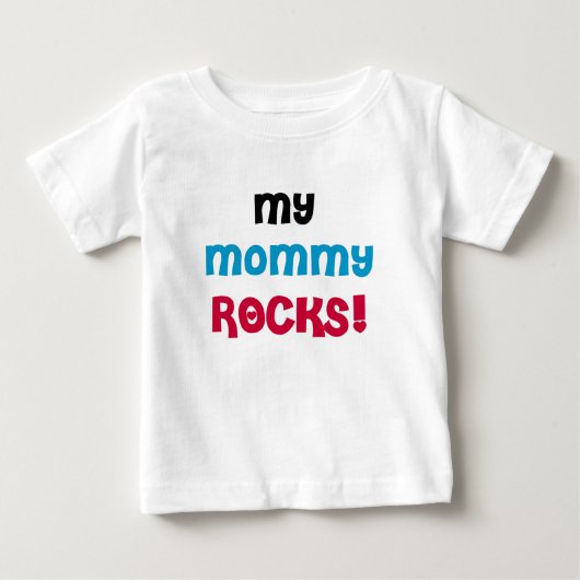 T-shirt Pour Bébé Mes roches de maman (Devant)