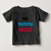 T-shirt Pour Bébé Mes roches de maman (Devant)