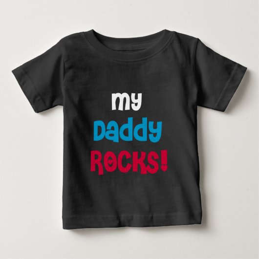 T-shirt Pour Bébé Mes roches de papa (Devant)