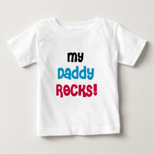 T-shirt Pour Bébé Mes roches de papa