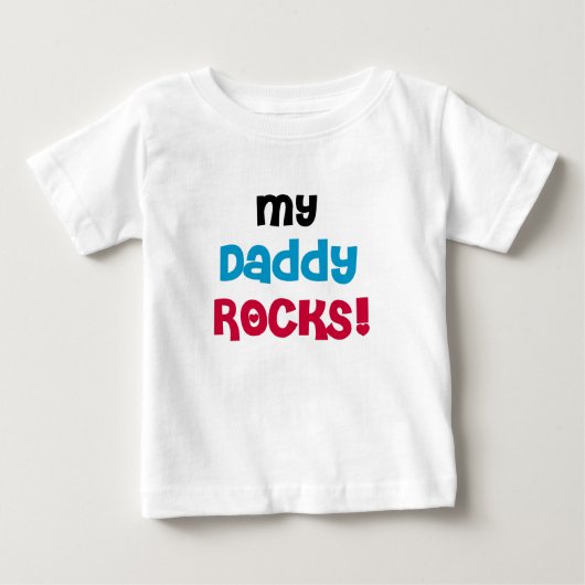 T-shirt Pour Bébé Mes roches de papa (Devant)