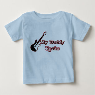 T-shirt Pour Bébé Mes roches de papa (2)