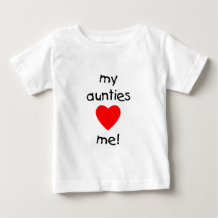 T-shirt Pour Bébé Mes tantes m'aiment