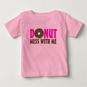 T-shirt Pour Bébé Mess Donut With Me Chocolate Doughnut Foody