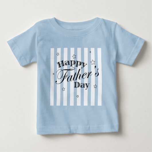 T-shirt Pour Bébé Message de Fête des pères heureux (Devant)