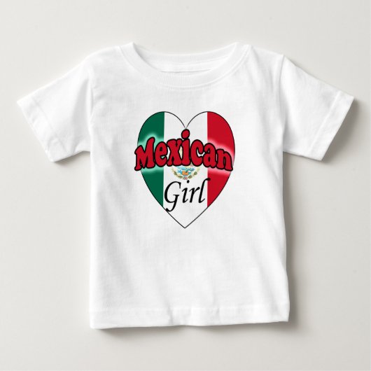 T-shirt Pour Bébé Mexican Girl (Devant)