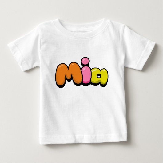 T-shirt Pour Bébé Mia (Devant)